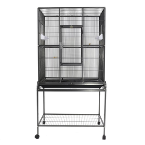 13120 Black - 31"x20"x62" Flight Cage & Stand