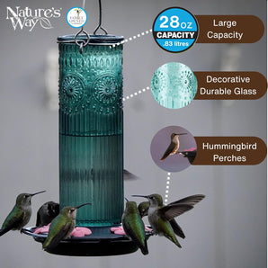 Nature’s Way Nectar Series Hummingbird Glass/Plastic Feeder