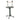 Parrot T-Stand with Casters and Stainless Steel Dishes - A&E Cage Co - Black