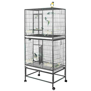 A&E Double Stack Flight Cage - 32''x21''x74''