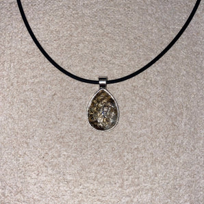 Genuine Burmese Python Teardrop Necklace - EverWild by Kym - EWK9