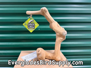 A&E Cage Company X-Small Natural Java Wood Table Top Bird Play Stand - AE500XS