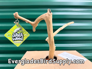 A&E Cage Company X-Small Natural Java Wood Table Top Bird Play Stand - AE500XS