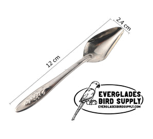 Nestling Feeding Spoon Bird Parrot Feeding Spoon Stainless Steel (3 Count)