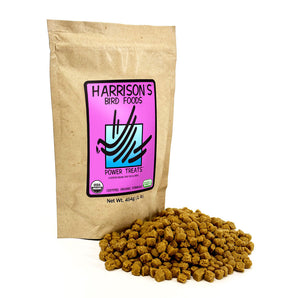 Harrison's Bird Foods Organic Power Treats for Birds 1 lb Bag - HPP PT 1 lb - Nuggets Bird Food