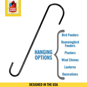 12 inch Metal Bird Feeder Extension Hook
