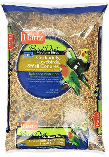 hartz medium bird food 10.0 lb